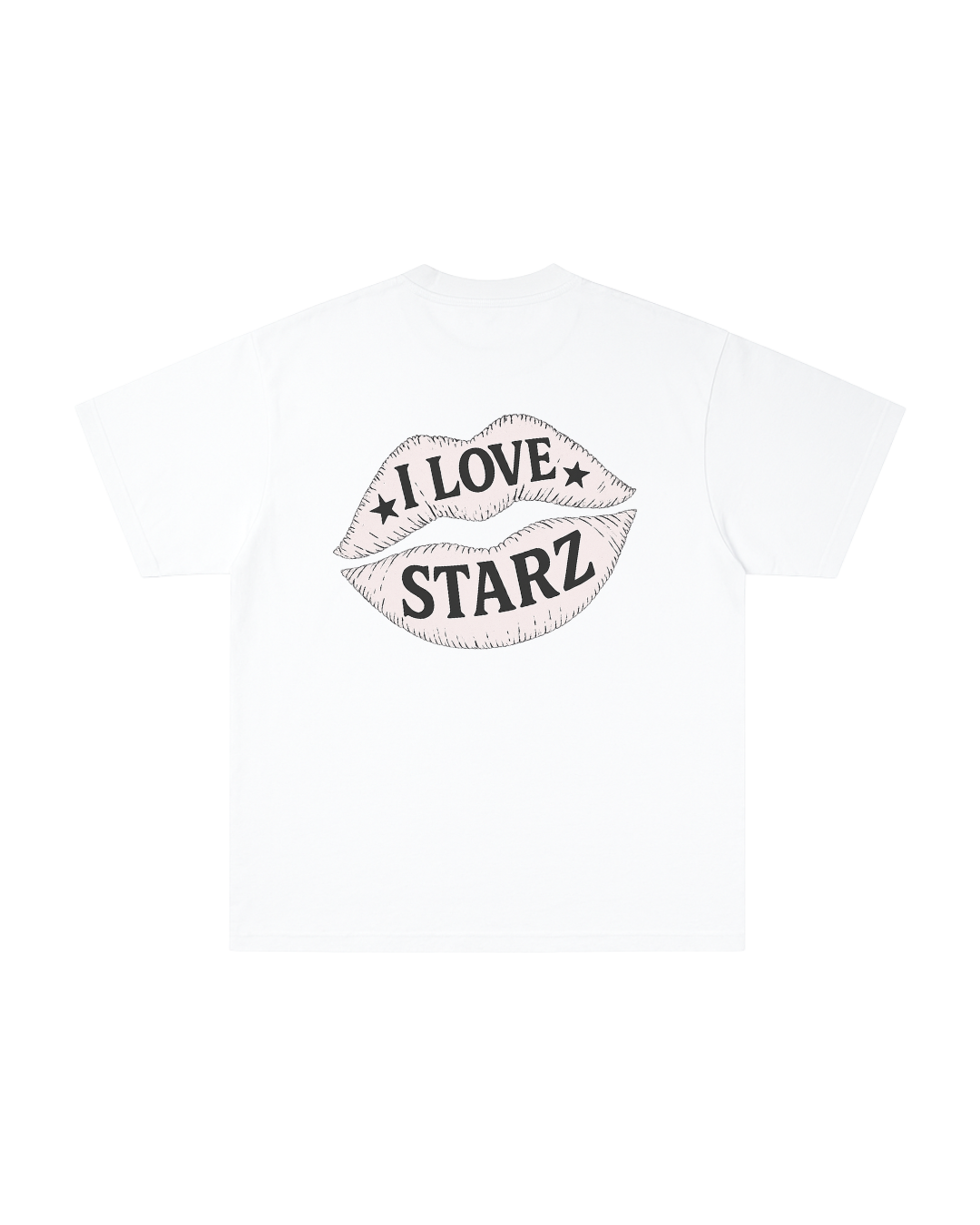 T-shirt "I love Starz" - blanc