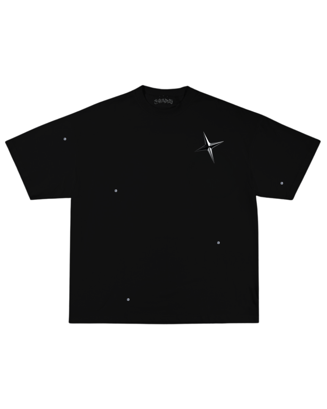 T-shirt diamant étoilé - noir